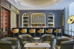 Lounge space at Ritz-Carlton Amman features seamless illumination